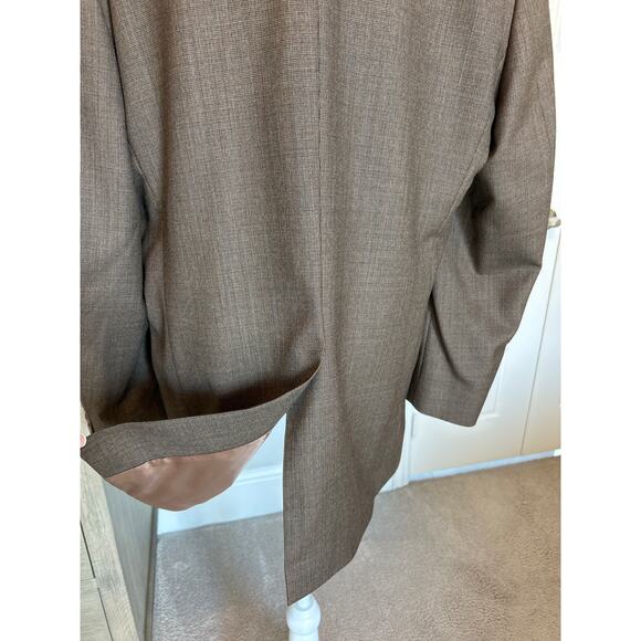 Lauren Ralph Lauren | Brown 100% Wool Mens Single Breasted Blazer | 44L - Picture 10 of 13